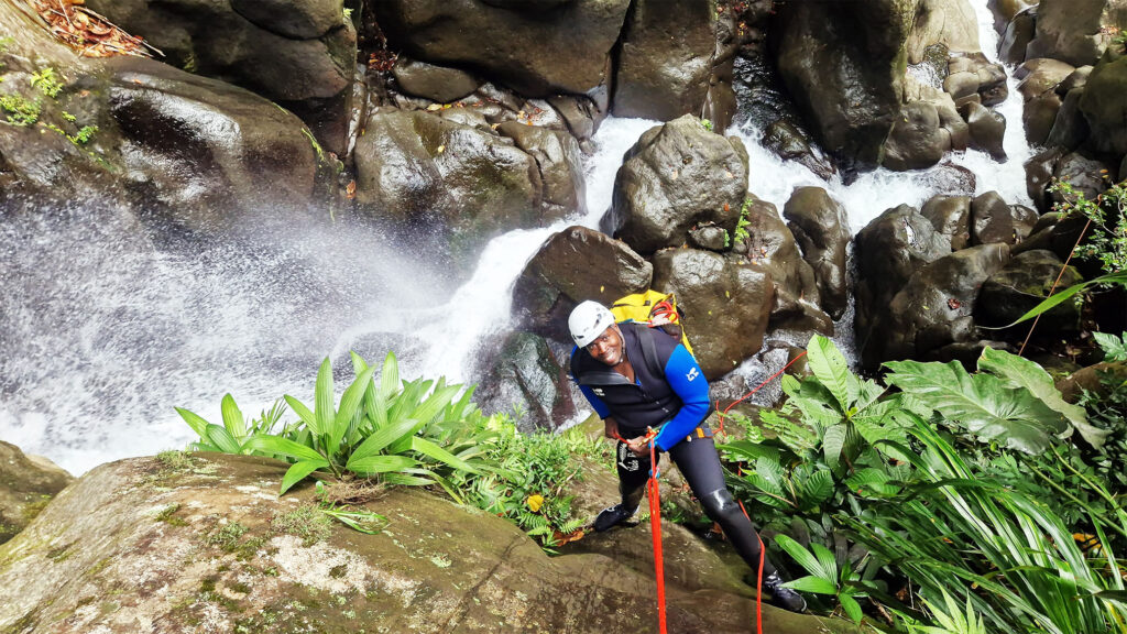Canyoning sportif en Guadeloupe